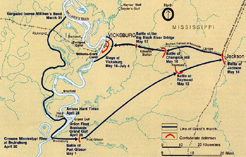 The Vicksburg Campaign ~ 1863 Image Courtesy: Vicksburg National Military Park