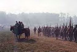 Photo: Confederate troops ready themselves for battle